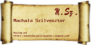 Machala Szilveszter névjegykártya